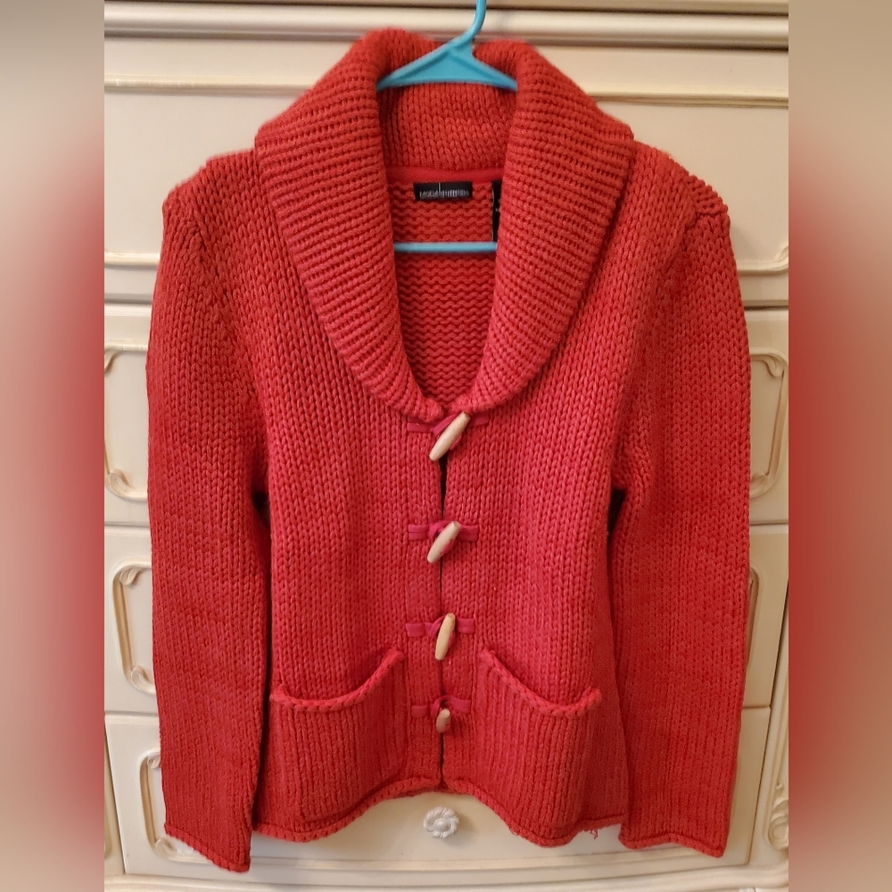 MODA International Orange Sweater M